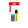 Pack: 1x Resaltador STABILO Boss + 2x Pilas AAA POWER ONE, Pack x 3 Unds.